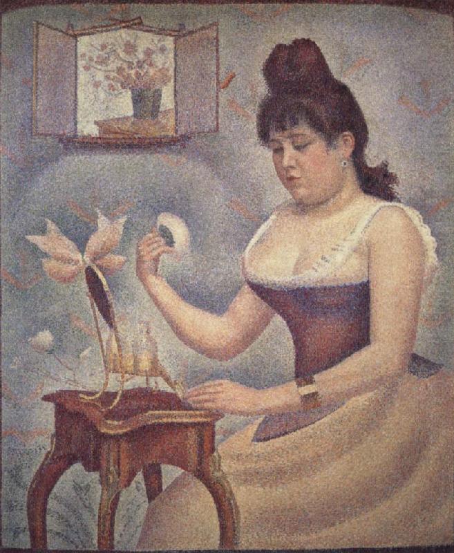 Georges Seurat Young woman Powdering Herself china oil painting image